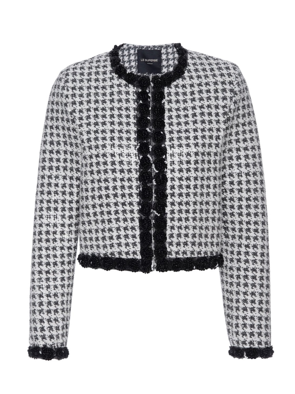 Le Superbe Houndstooth Sequin JACKET, NWT,
MSRP PRICE $595.00
